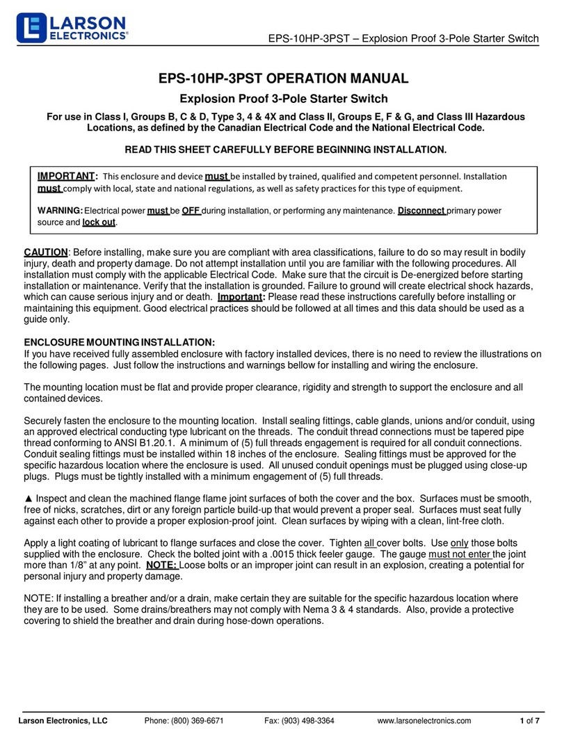 Larson Electronics EPS-10HP-3PST Operation manual