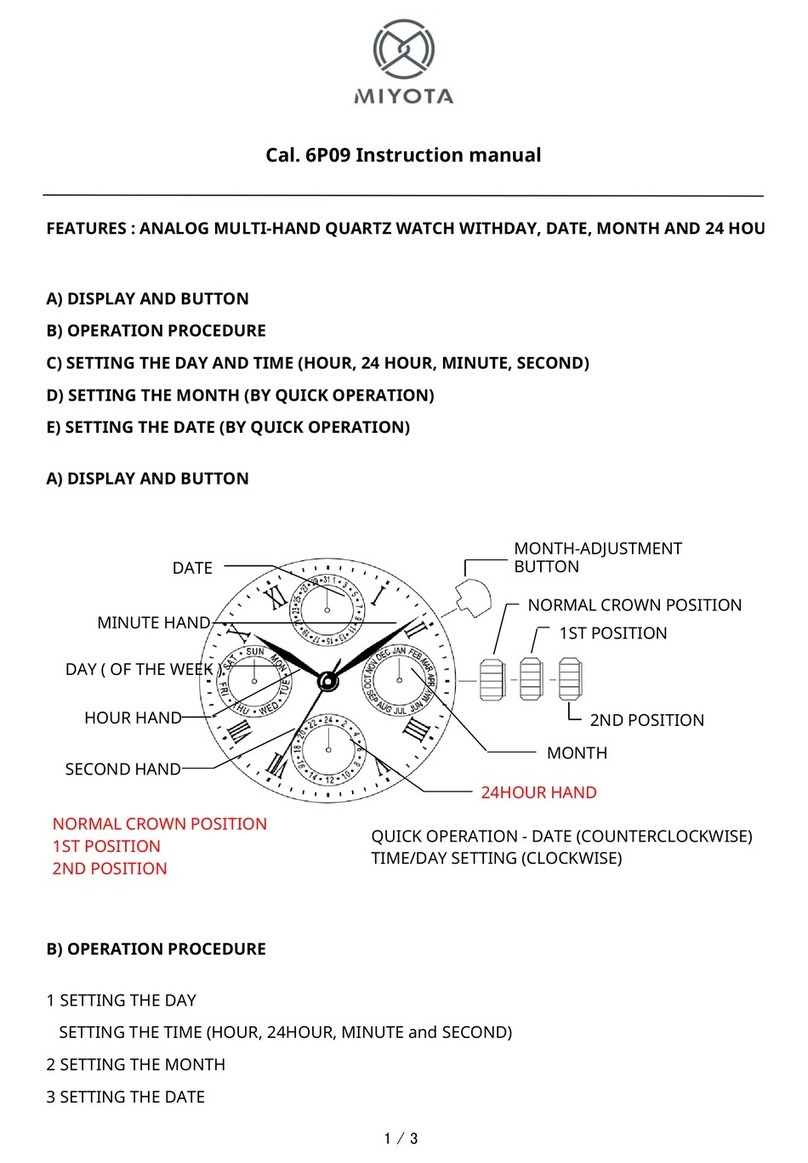 Citizen 6P09 instruction manual