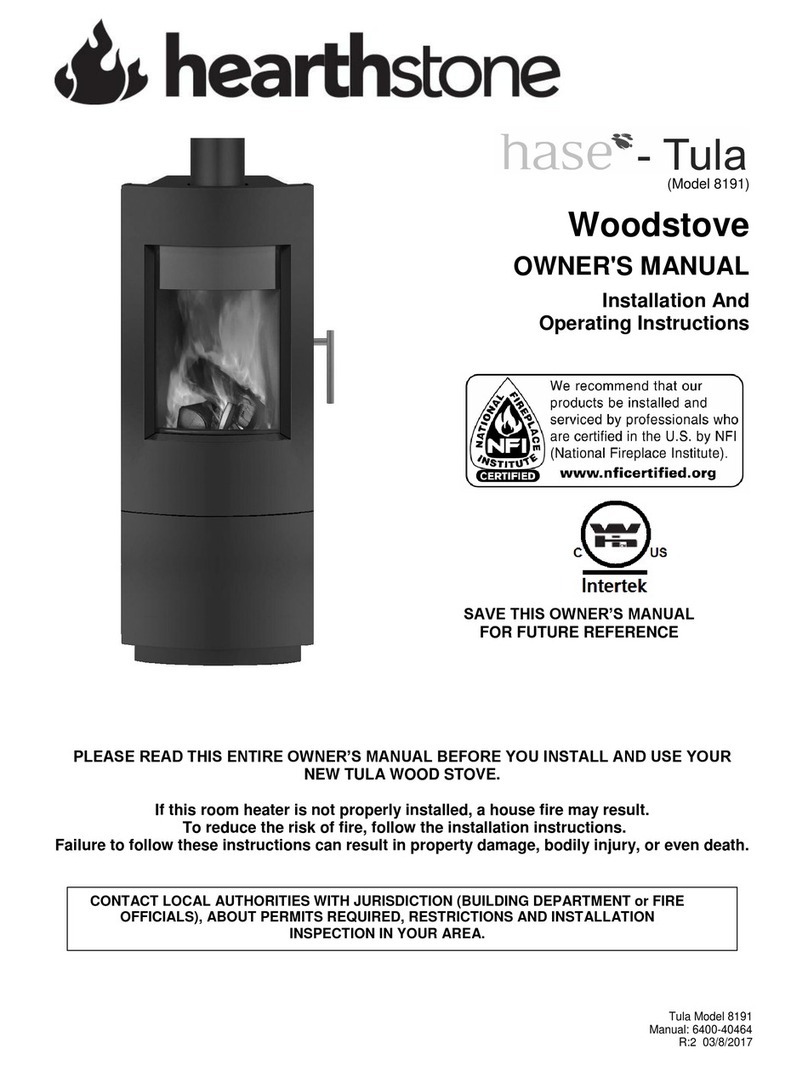 HearthStone Tula owner's manual