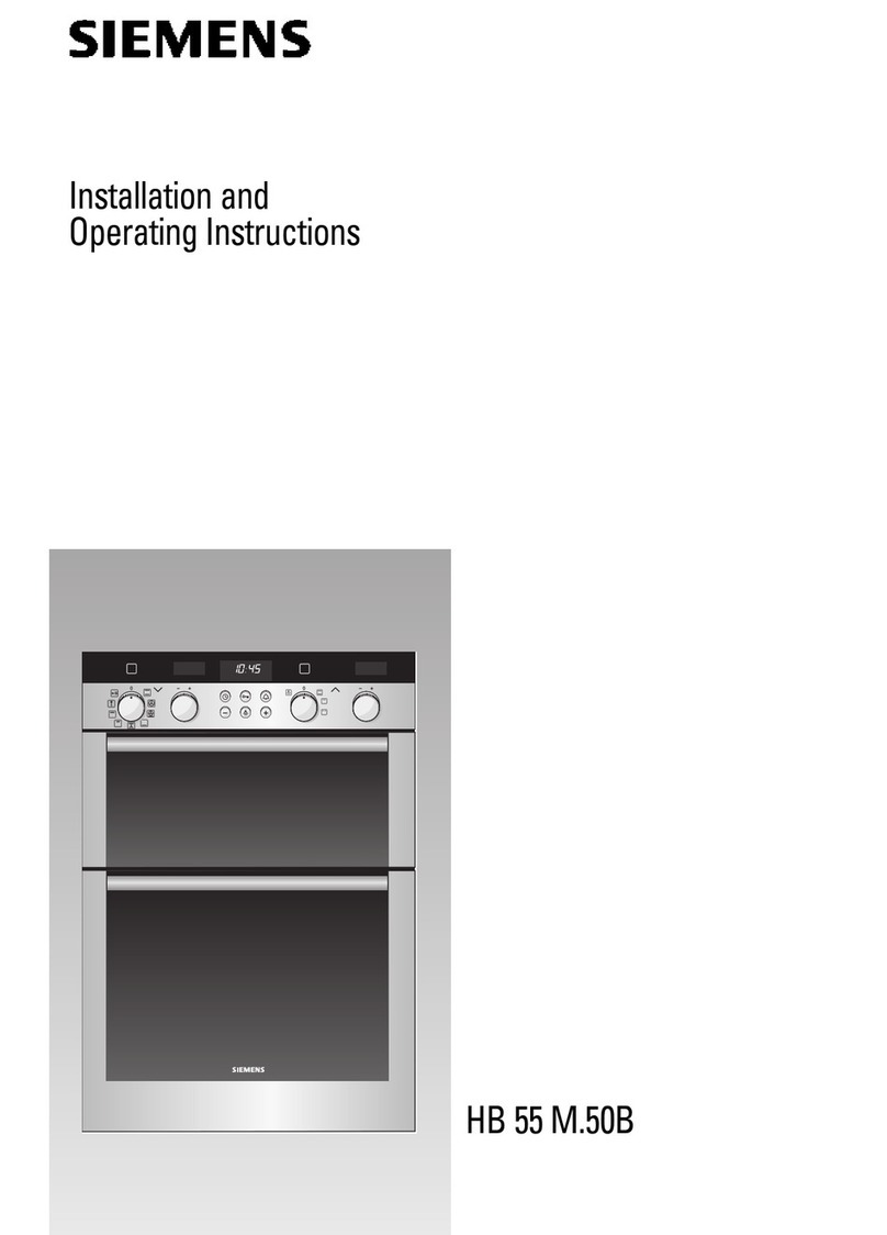 Siemens HB 56 M.50B Installation and operating instructions