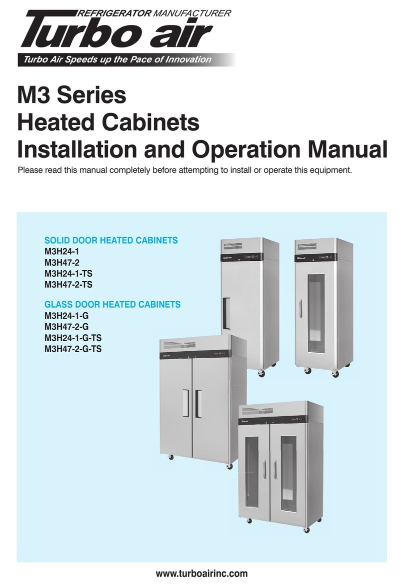 Turboair M3H24-1 Installation and operation manual