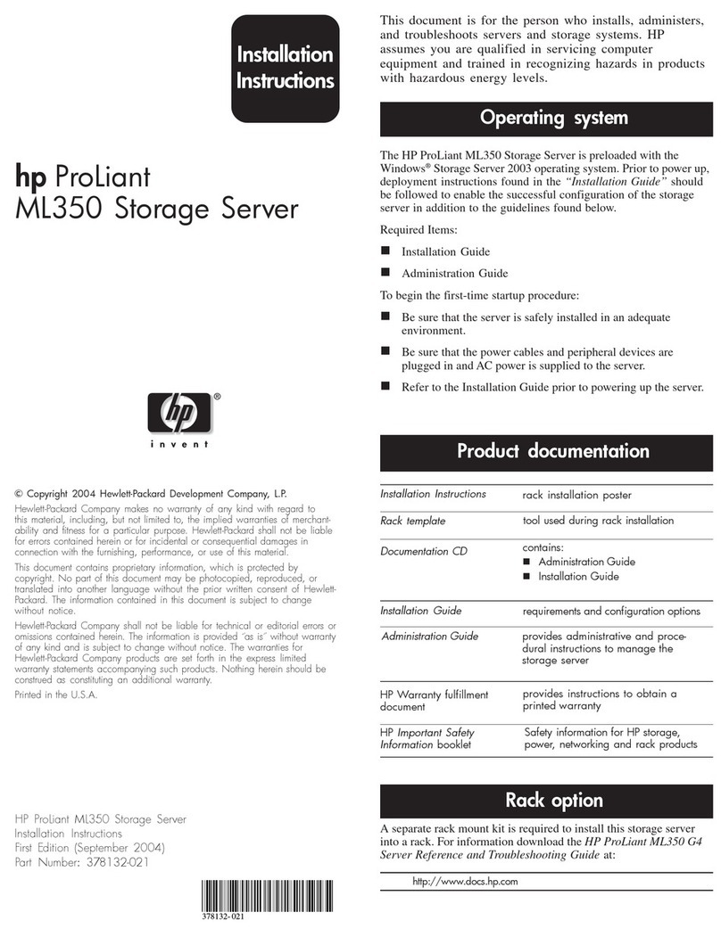 HP ML350 - ProLiant - G2 User manual HP ML350 - ProLiant - G2 User manual