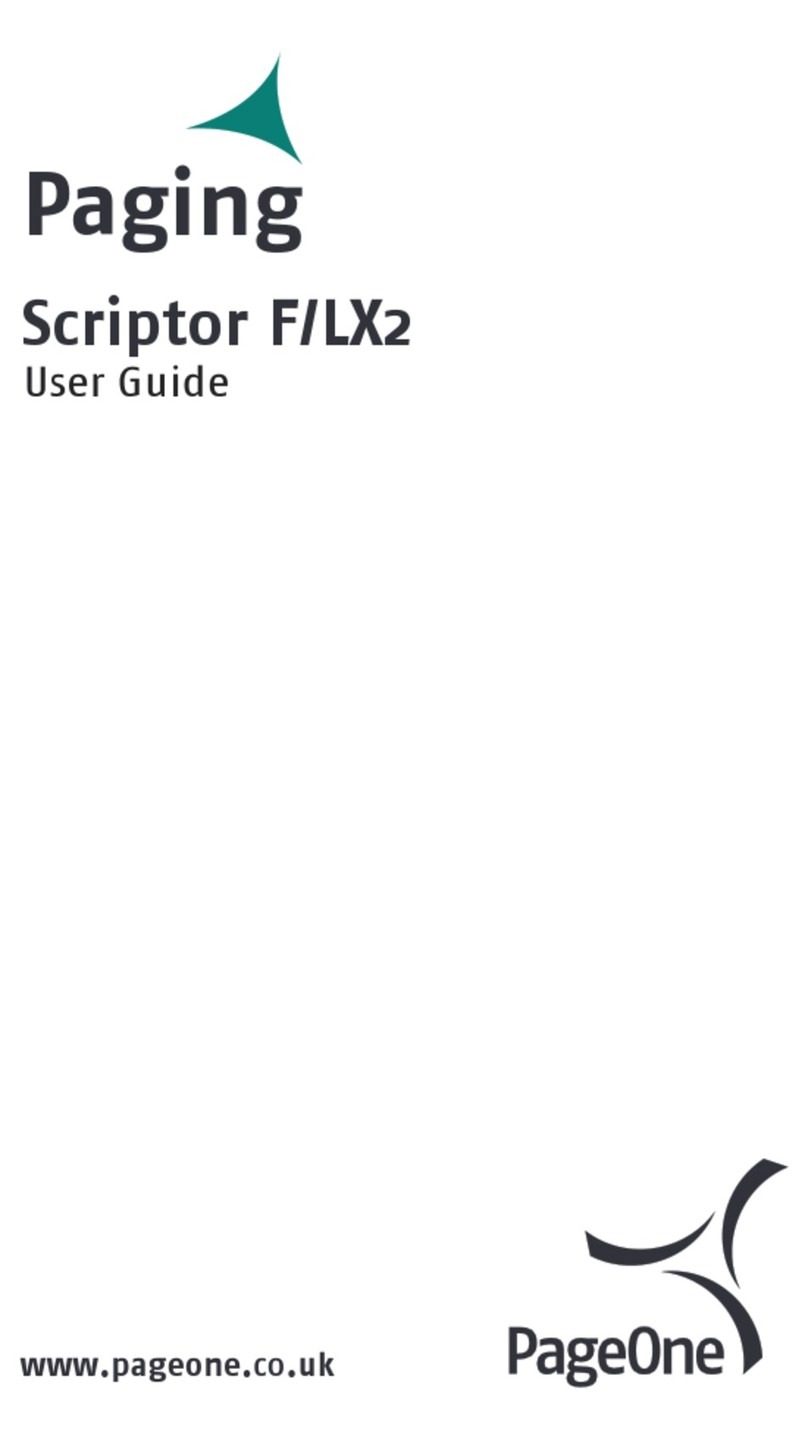 Motorola PageOne Scriptor F User manual
