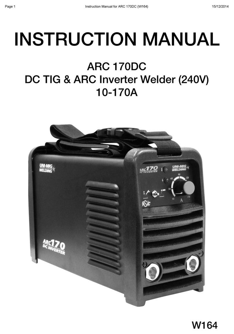 Uni-Mig ARC 170DC User manual