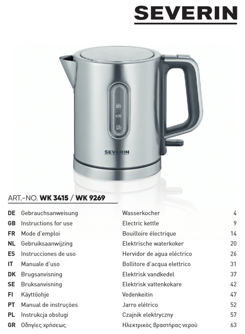 SEVERIN WK 3415 User manual