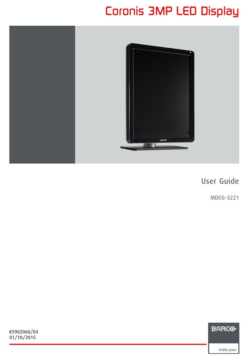 Barco Coronis 3MP LED User manual Barco Coronis 3MP LED User manual