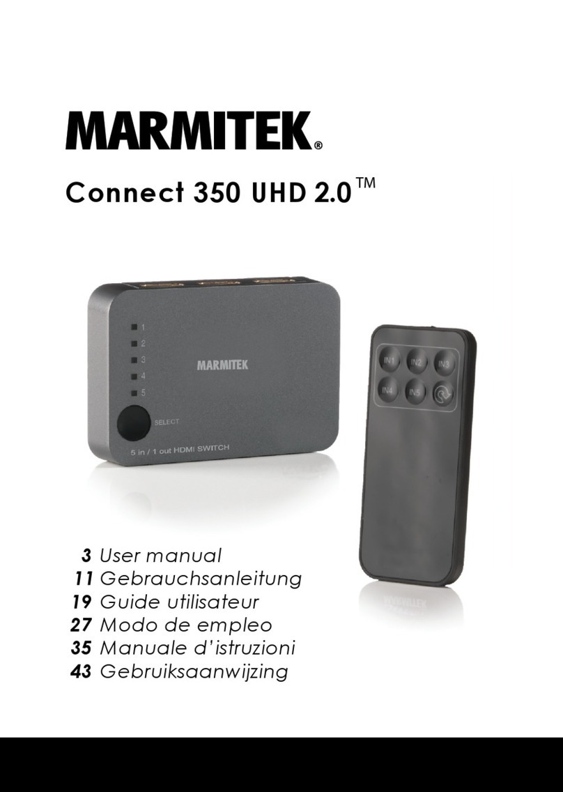 Marmitek Connect 350 UHD 2.0 User manual