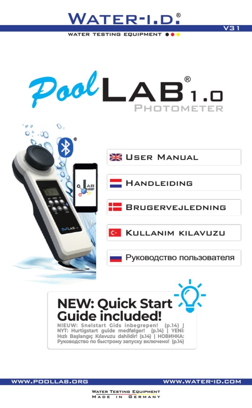 Water I.D. Pool Lab 1.0 user manual