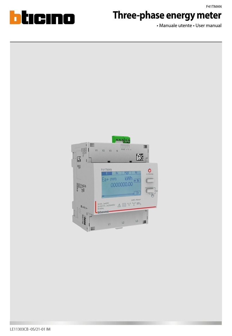 Bticino F41TMAN user manual