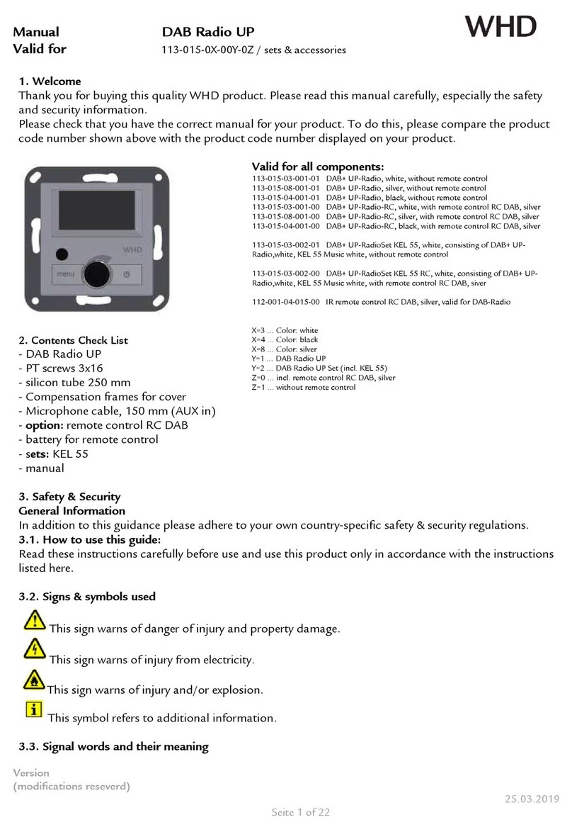 WHD 113-015-0 00 0 Series manual