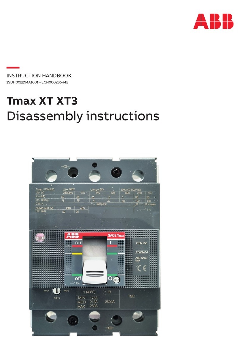 ABB Tmax XT XT3 Installation instructions
