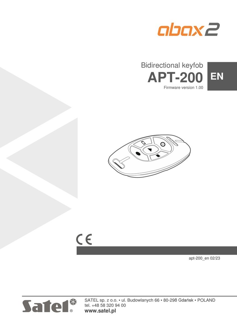 Satel abax 2 APT-200 manual
