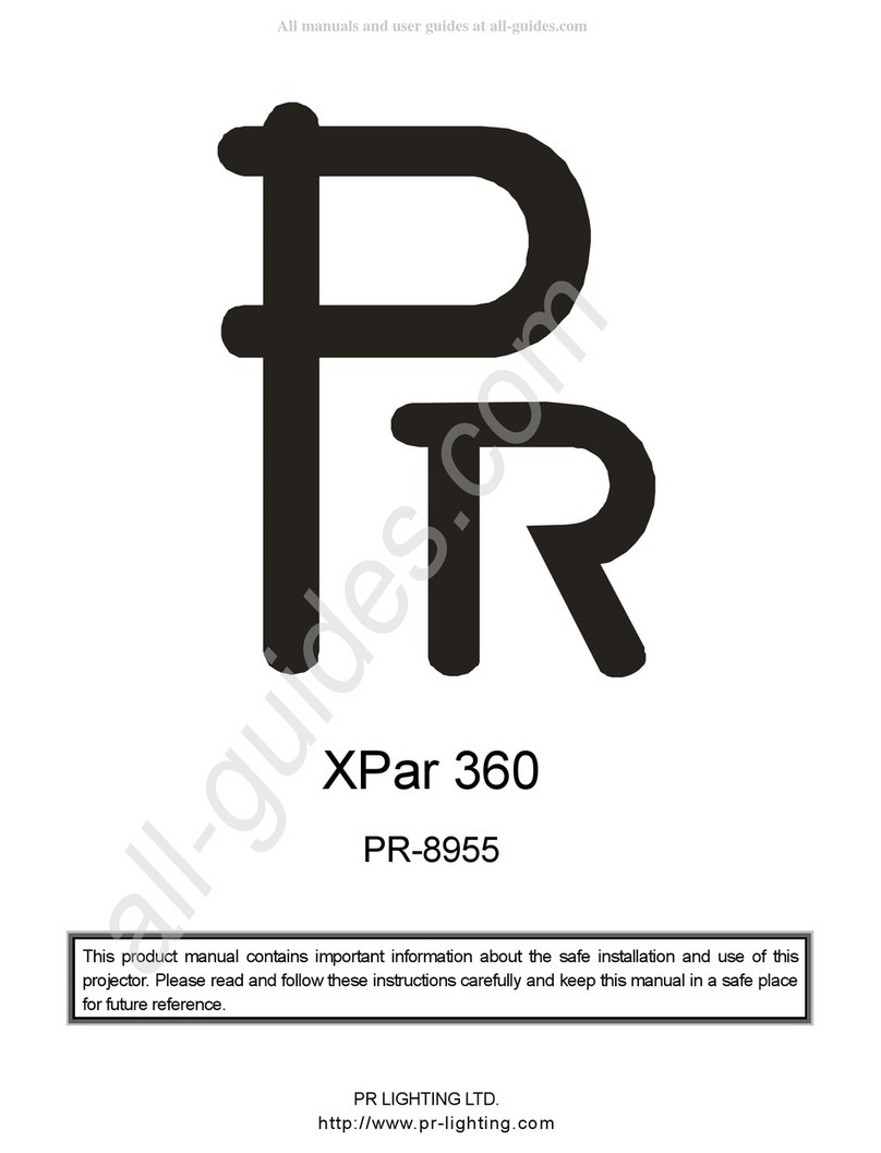 PR Lighting XPar 360 User manual