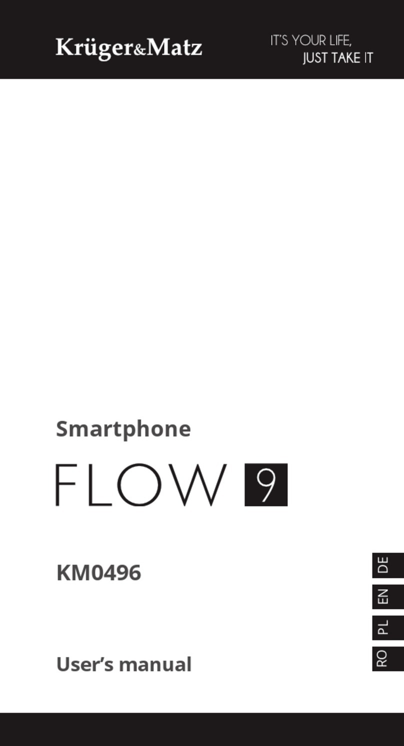 Krüger & Matz FLOW 9 User manual Krüger & Matz FLOW 9 User manual