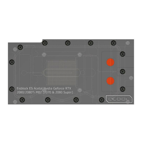 Alphacool Eisblock ES Acetal Nvidia Geforce RTX 2080 2080Ti M02 (2070 & 2080... manual