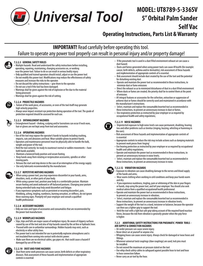 Universal Tool UT8789-5-336SV operating instructions