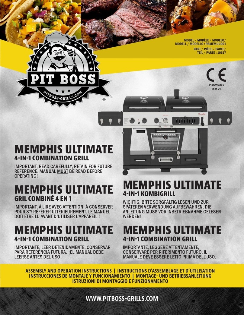 Pit Boss PBMEMUU001 Parts list manual