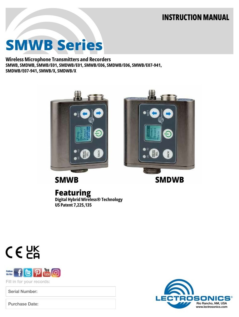 Lectrosonics SMWB/E06 instruction manual