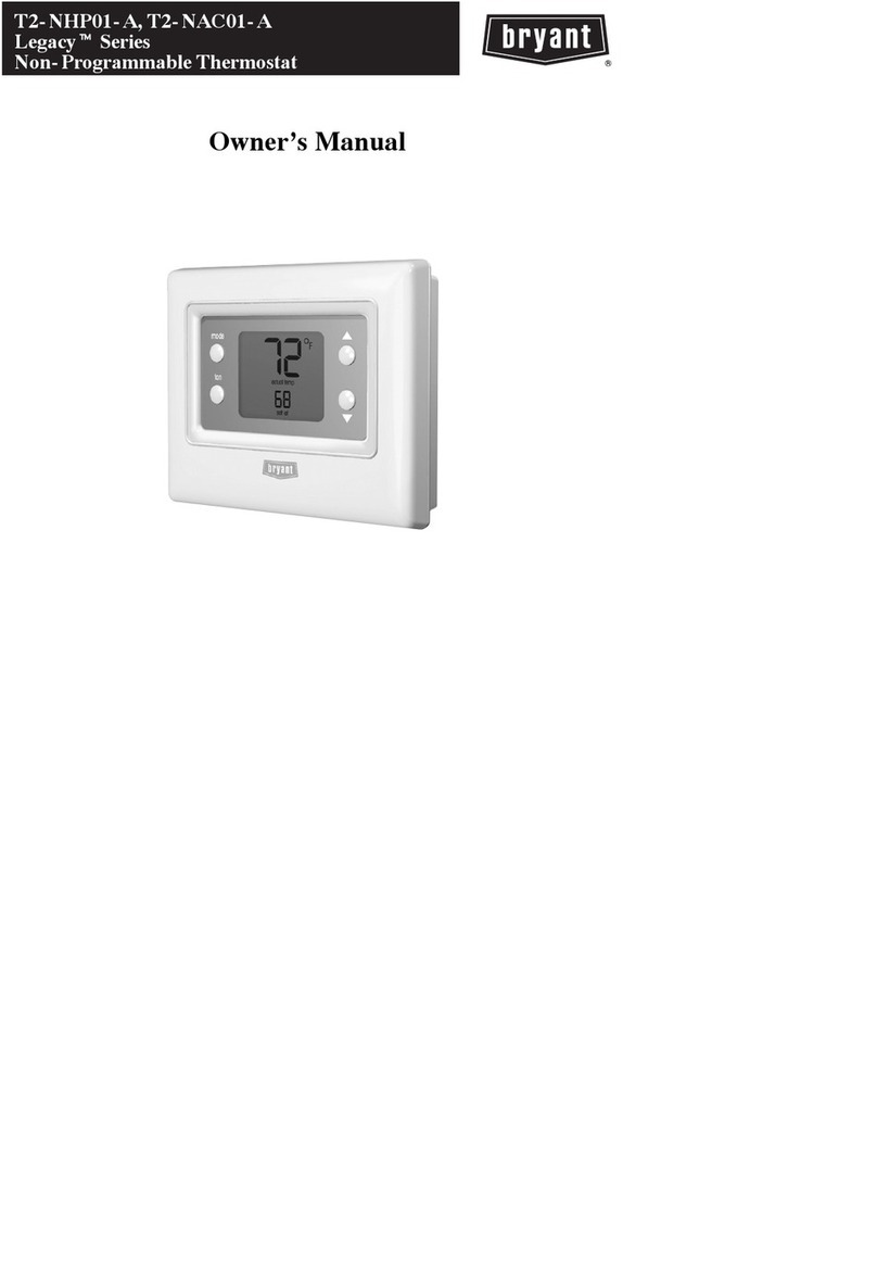 Bryant T2-NHP01-A User manual Bryant T2-NHP01-A User manual