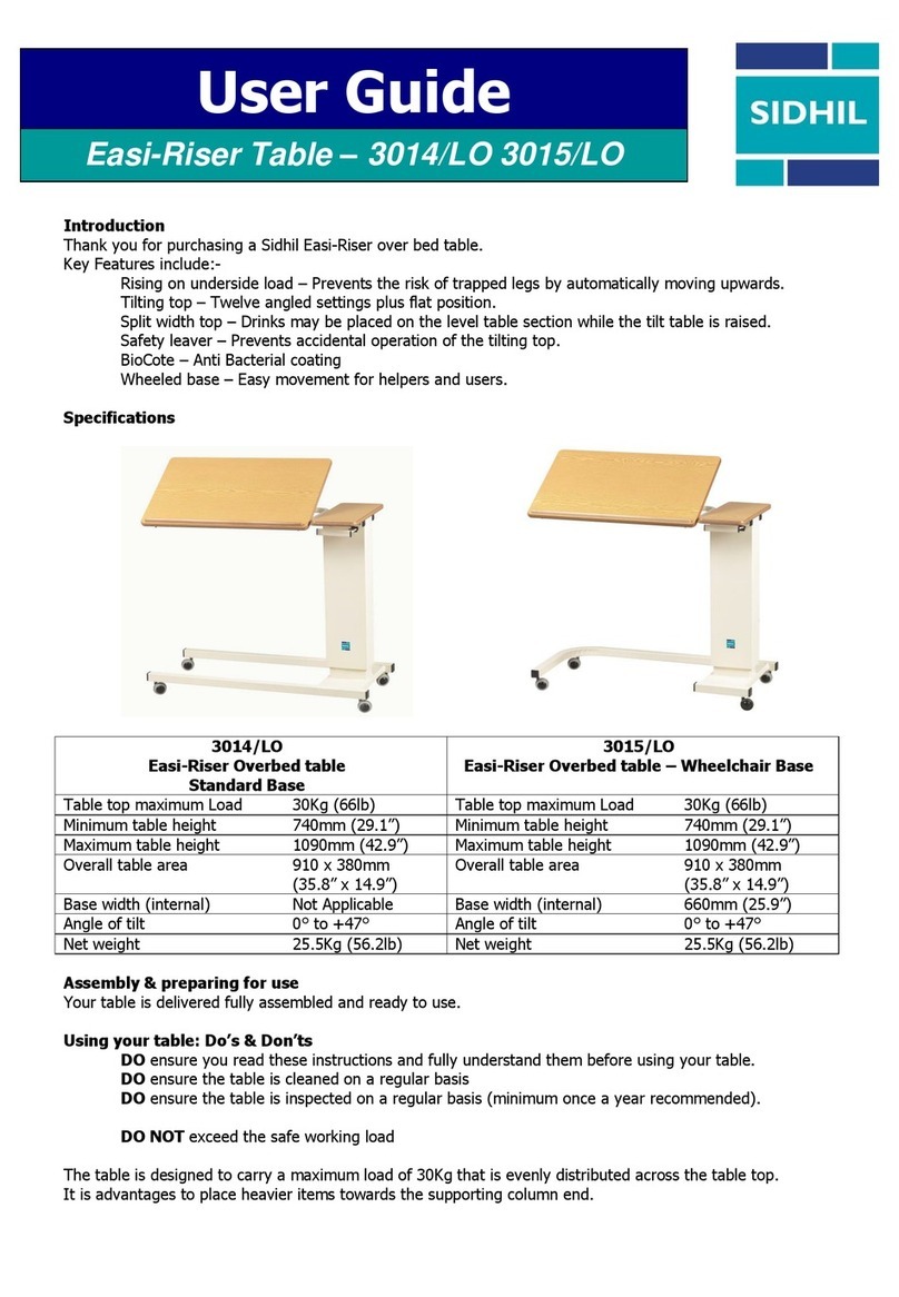 sidhil 3014/LO user guide
