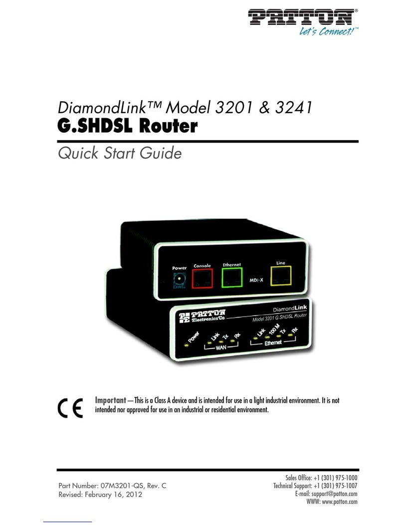 Patton DiamondLink 3201 User manual