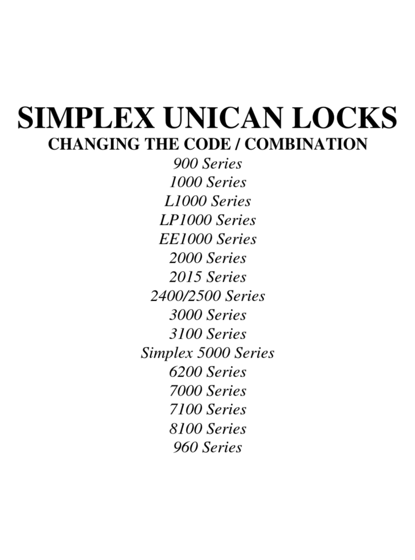Simplex 900 Series User manual