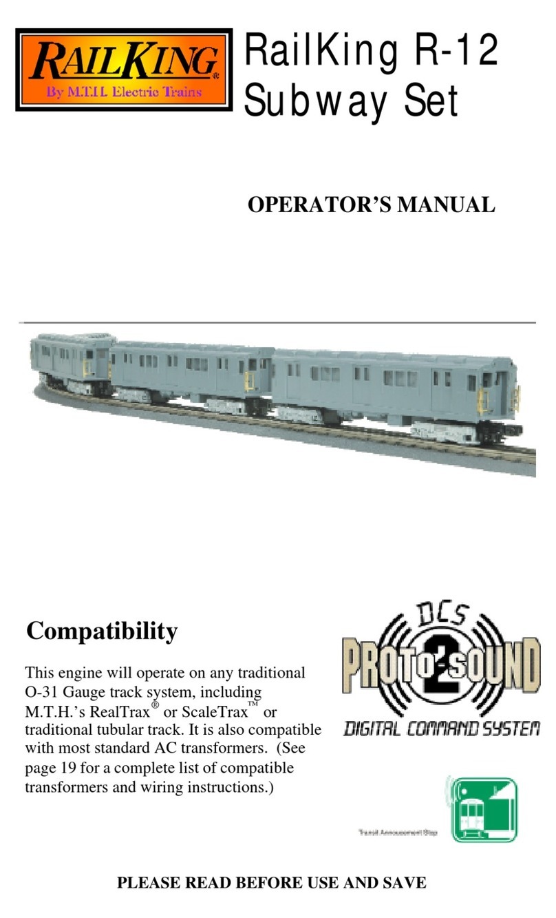 M.T.H. RailKing R-12 Subway Set Operator's manual
