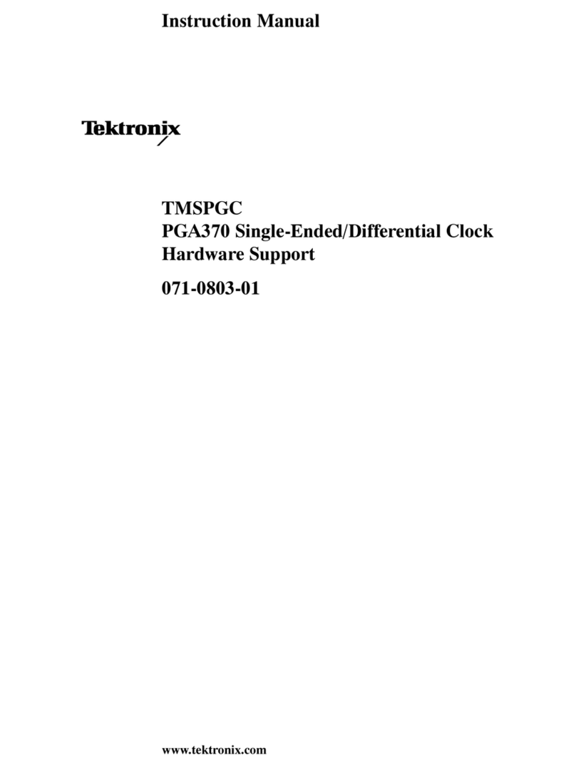 Tektronix TMSPGC instruction manual