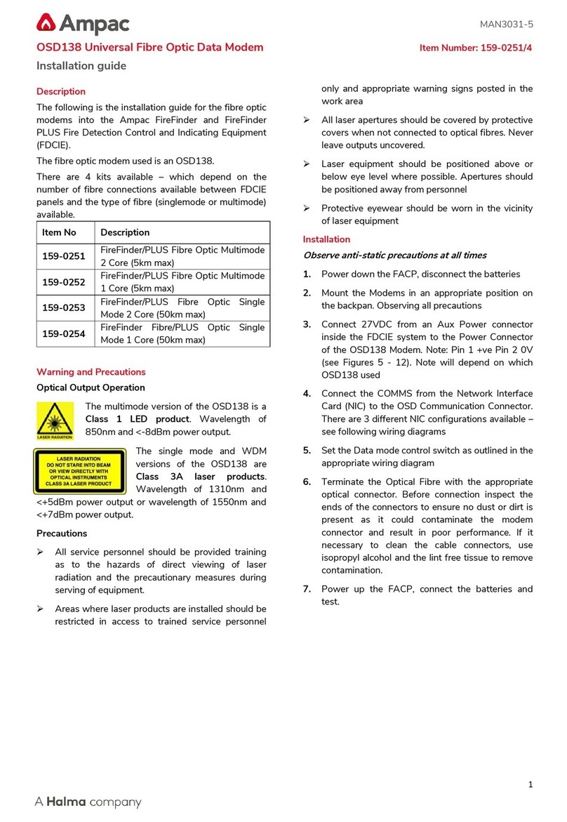 Ampac OSD138 installation guide