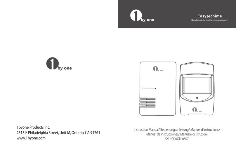 1 BY ONE O00QH-0507 instruction manual