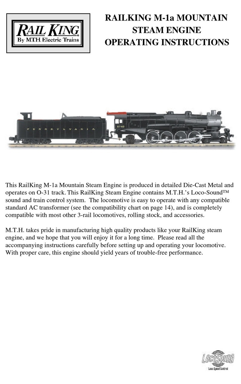 MTHTrains RAILKING M-1a MOUNTAIN STEAM ENGINE operating instructions MTHTrains RAILKING M-1a MOUNTAIN STEAM ENGINE operating instructions