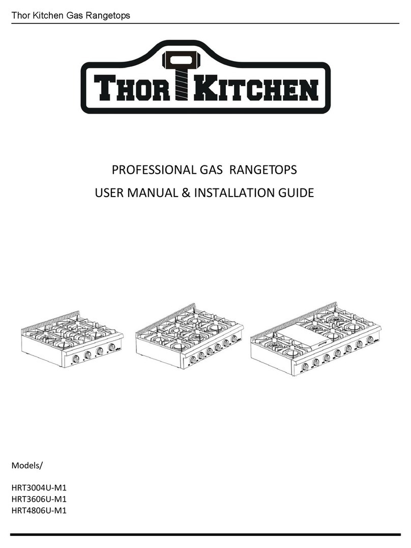 Thor Kitchen HRT4806U-M1 User manual & installation guide