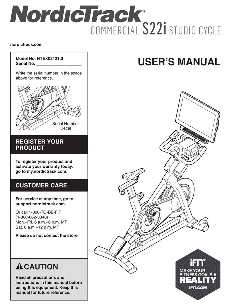 ICON Health & Fitness NTEX02121.0 user manual