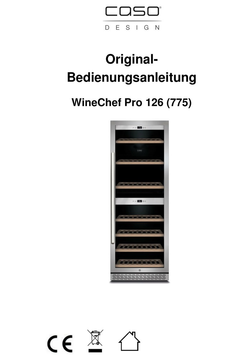 CASO DESIGN WineChef Pro 126 Installation instructions