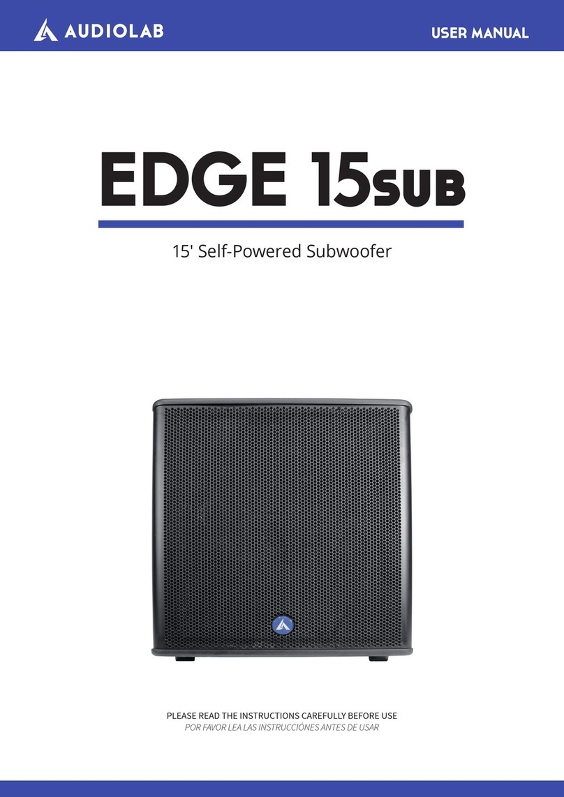 Audiolab EDGE 15sub user manual
