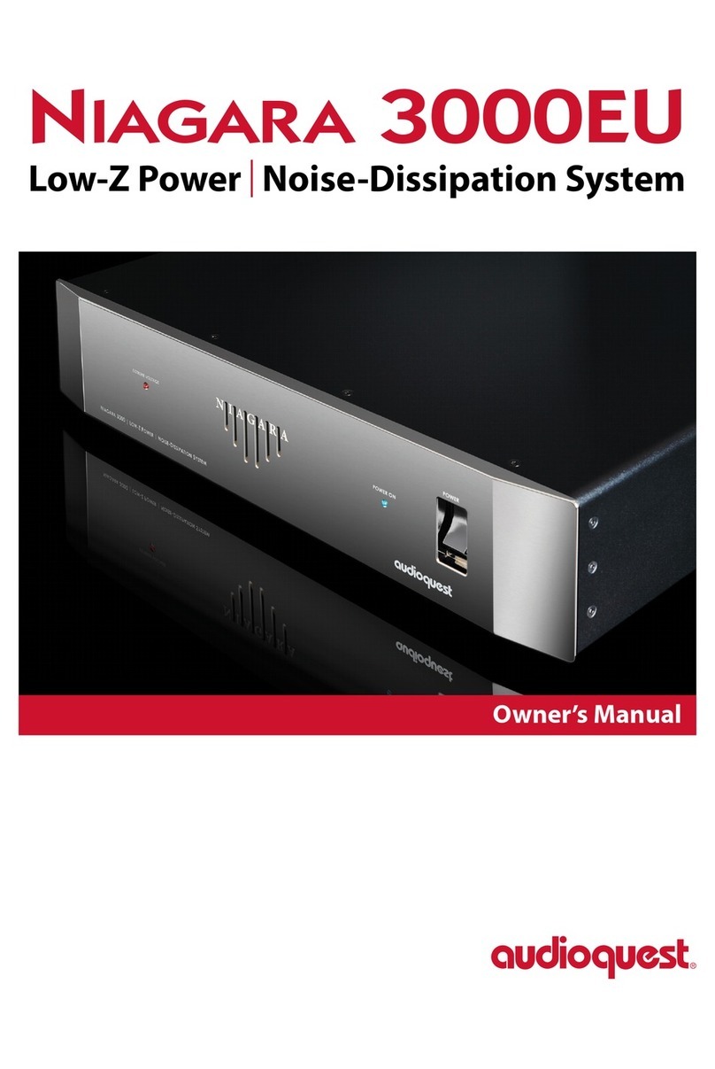 AudioQuest Niagara 3000EU owner's manual
