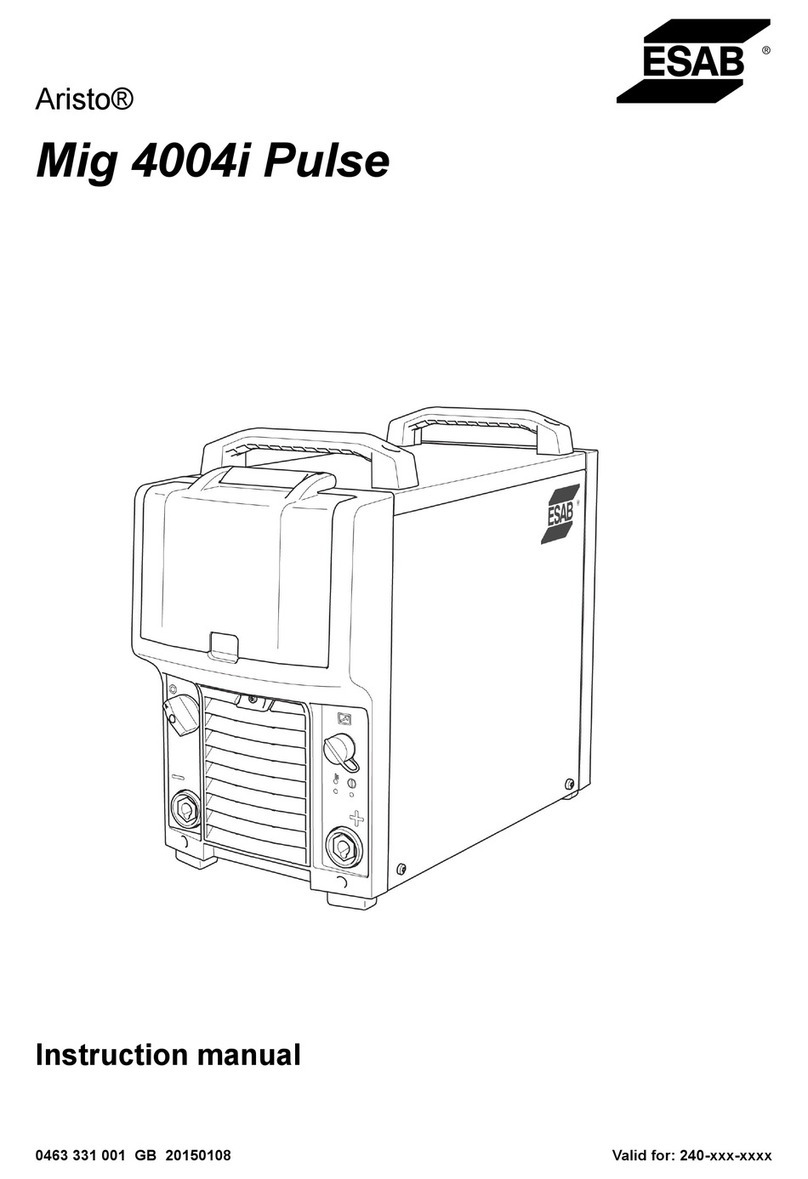 ESAB Retrofit Aristo Mig 4004i WeldCloud instruction manual
