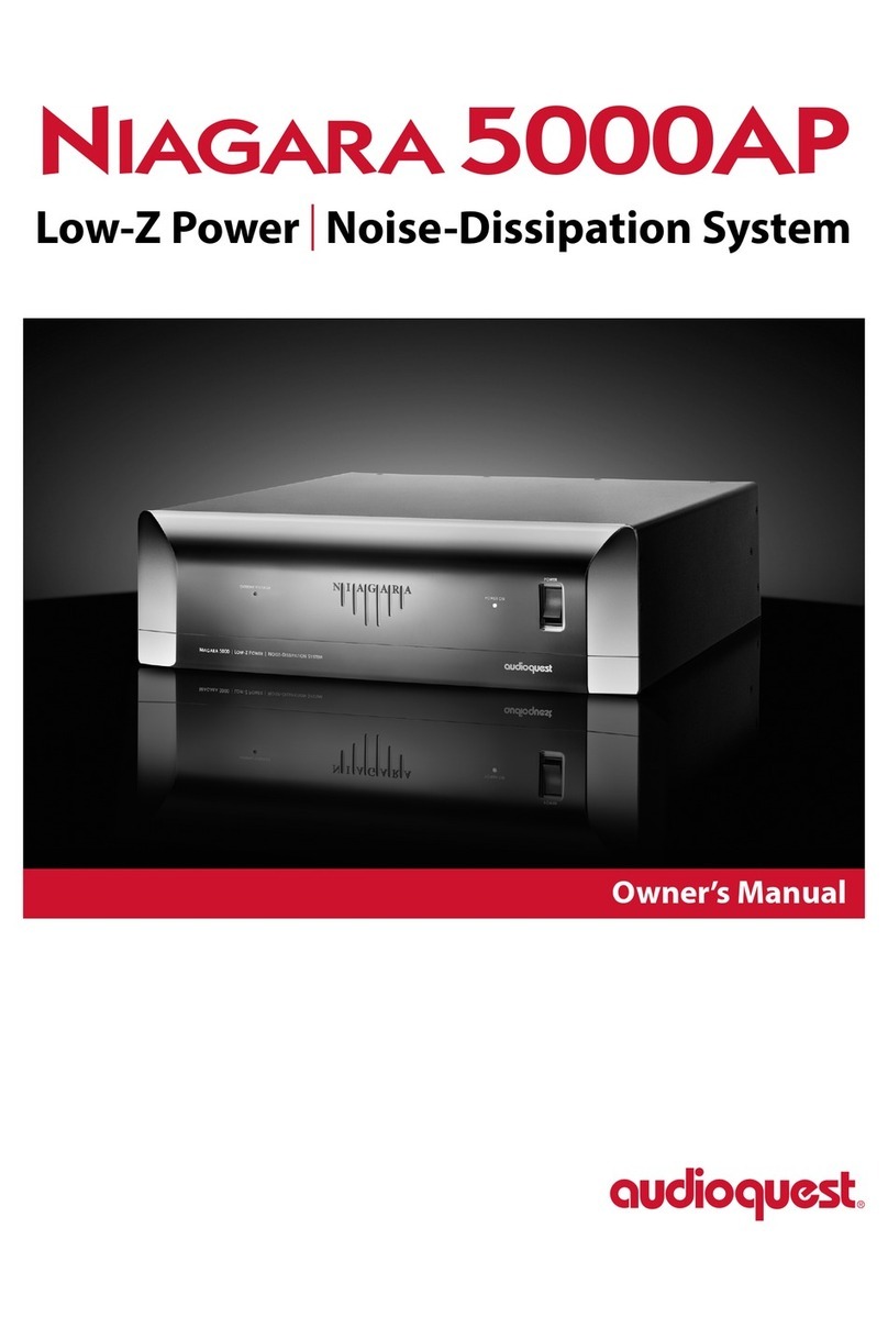 AudioQuest Niagara 5000AP owner's manual
