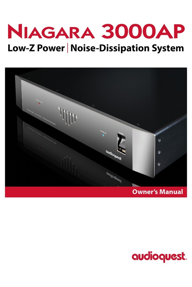 AudioQuest Niagara 3000AP owner's manual