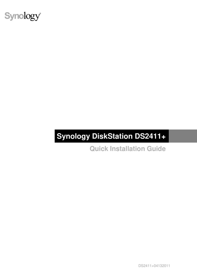 Synology DiskStation DS2411+ User manual