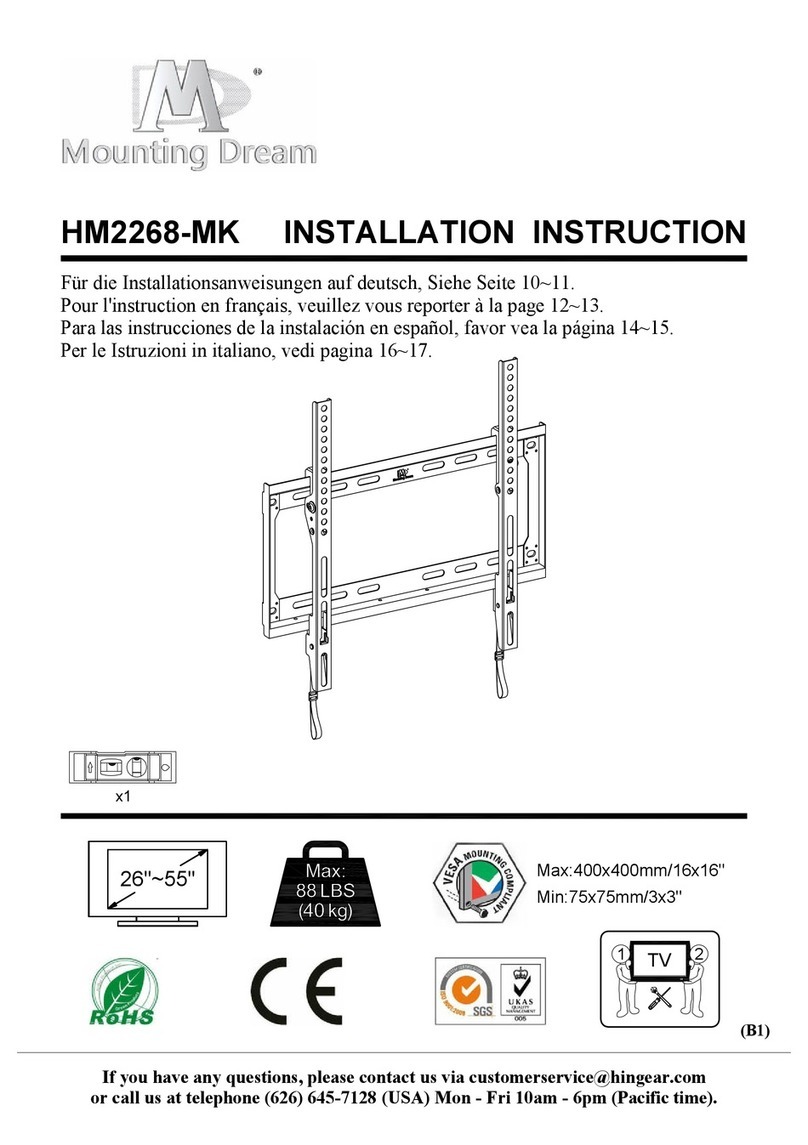 Mounting Dream HM2268-MK Installation instruction