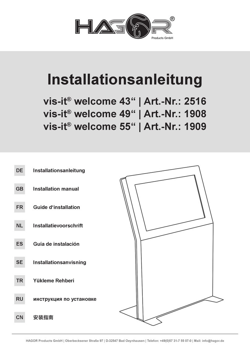 HAGOR vis-it welcome 43 installation manual