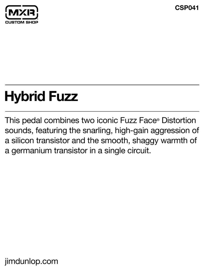 mxr Hybrid Fuzz CSP041 User manual mxr Hybrid Fuzz CSP041 User manual