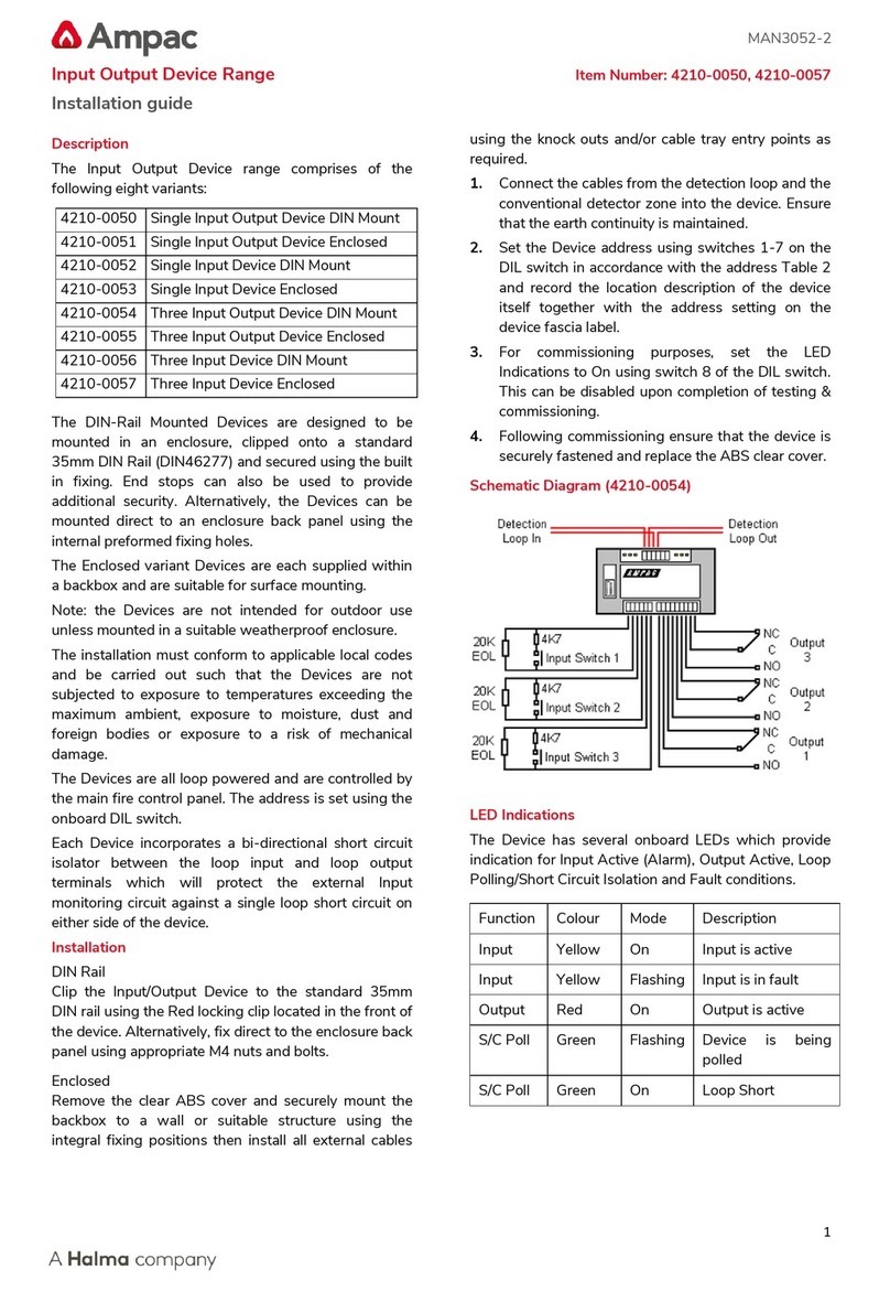 Ampac 4210-0050 installation guide