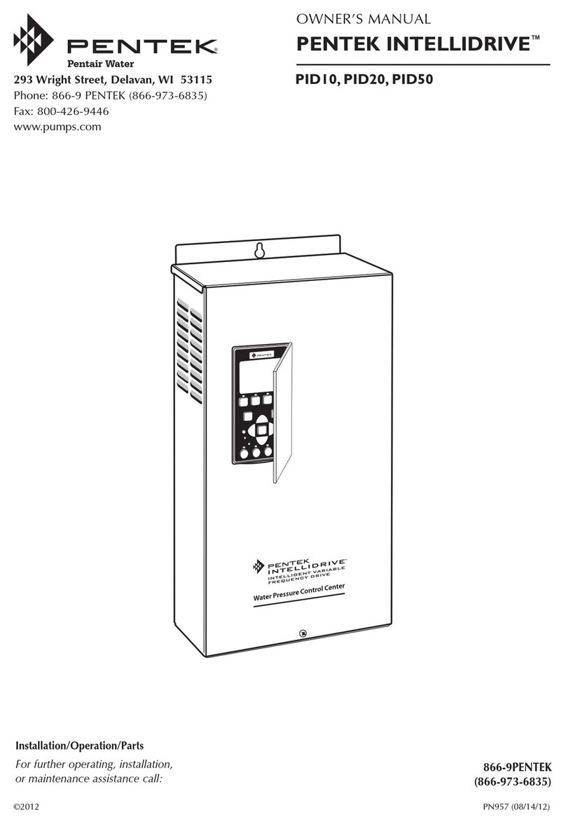 Pentek INTELLIDRIVE PID10 owner's manual