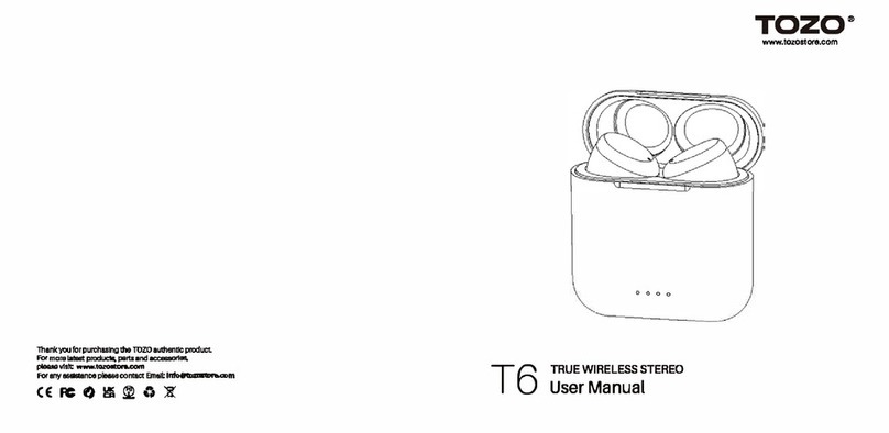 TOZO T6 user manual