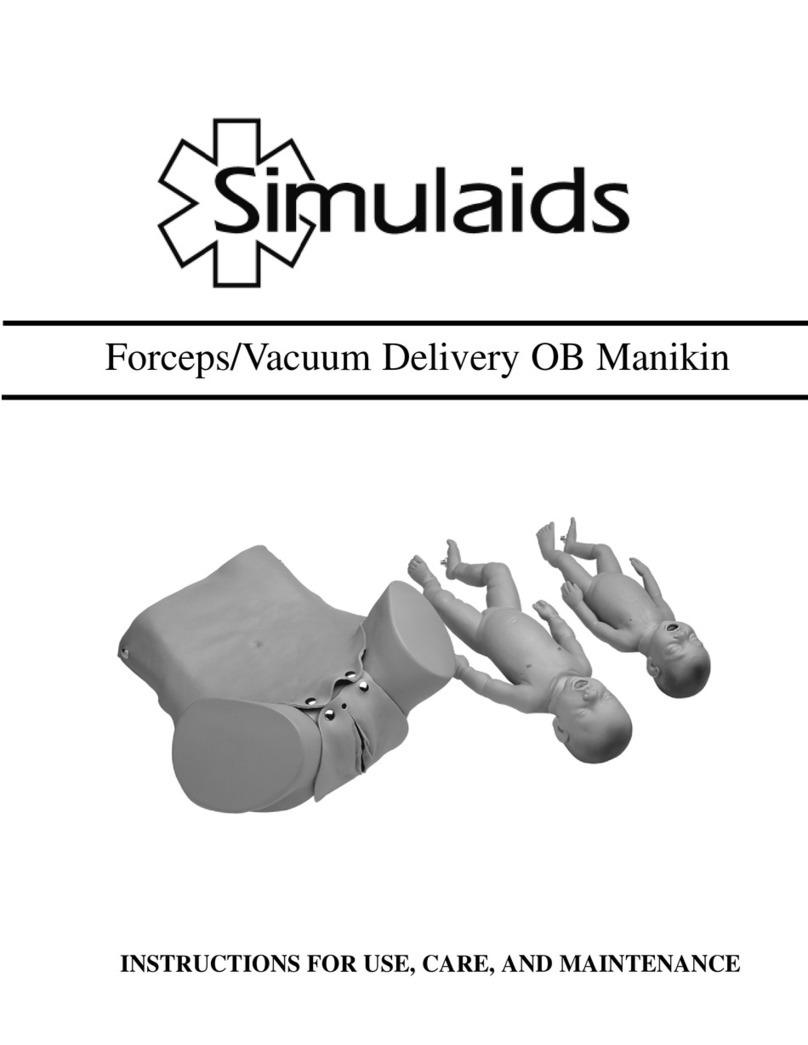 Simulaids Forceps/Vacuum Delivery OB Manikin Instructions for use