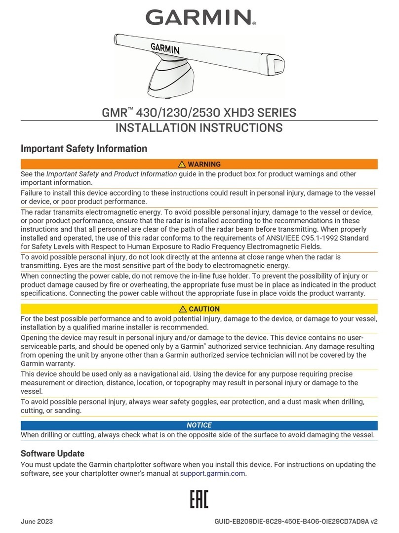 Garmin GMR 430 XHD3 Series User manual