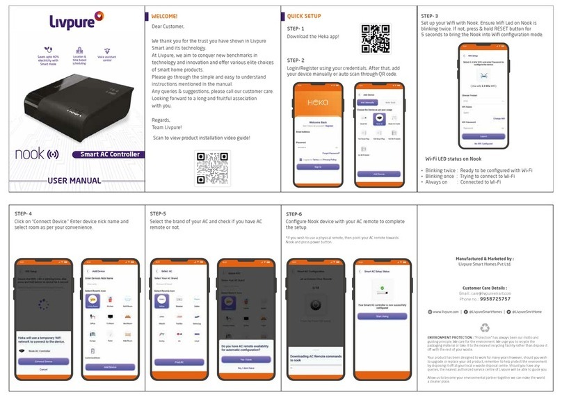 Livpure nook user manual