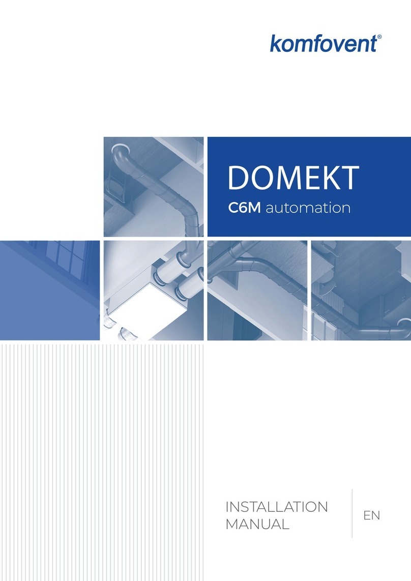 Komfovent DOMEKT C6M automation installation manual